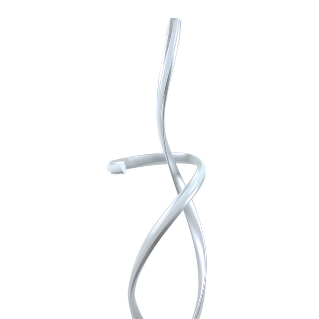 Ainhoa LED Floor Lamp Satin Chrome Gold Modern Statement Lighting.