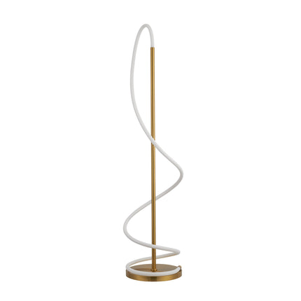 Lyona LED Floor Lamp - Gold Modern Metal Lighting for Home.