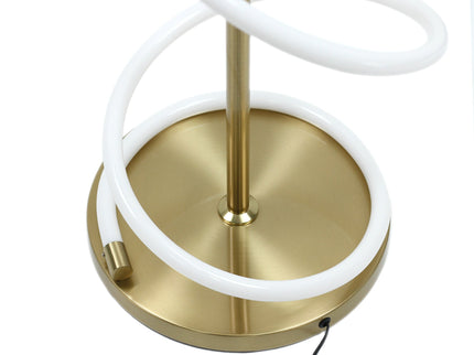 Lyona LED Floor Lamp - Gold Modern Metal Lighting for Home.
