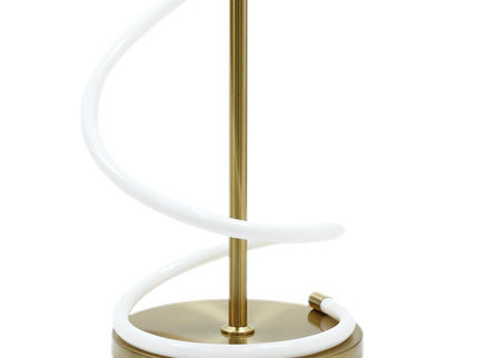 Lyona LED Floor Lamp - Gold Modern Metal Lighting for Home.