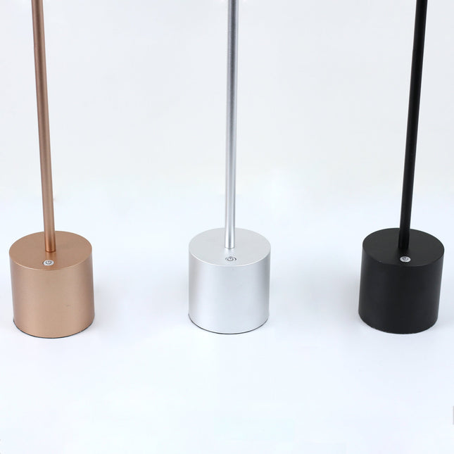 Portable LED Bar Table Lamp Copper Black Silver Modern Touch Light