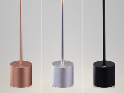 Portable LED Bar Table Lamp Copper Black Silver Modern Touch Light.