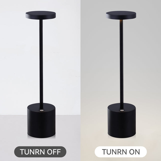 Portable LED Bar Table Lamp Copper Black Silver Modern Touch Light.