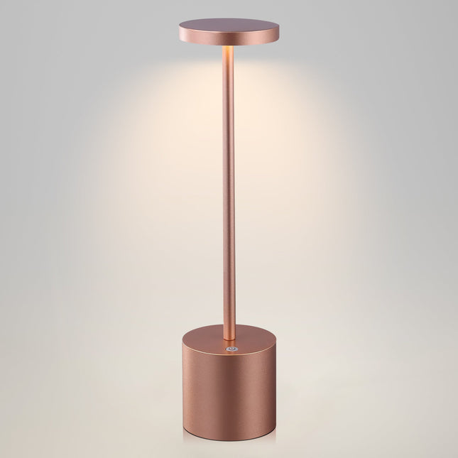 Portable LED Bar Table Lamp Copper Black Silver Modern Touch Light.