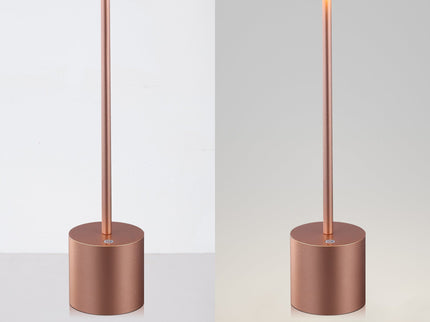 Portable LED Bar Table Lamp Copper Black Silver Modern Touch Light.
