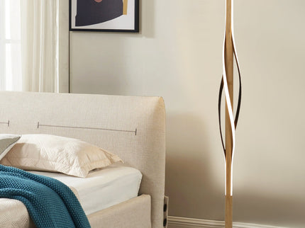 Bonnie LED Floor Lamp Modern Curvy Design with Dimmable Light.