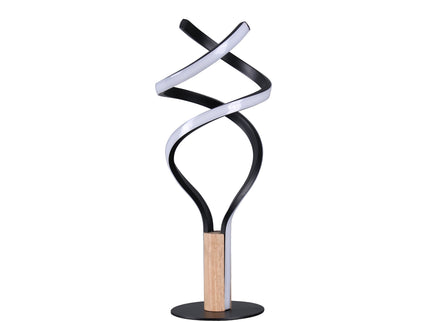 Estelle LED Table Lamp Modern Wave Design with Dimmable Light.