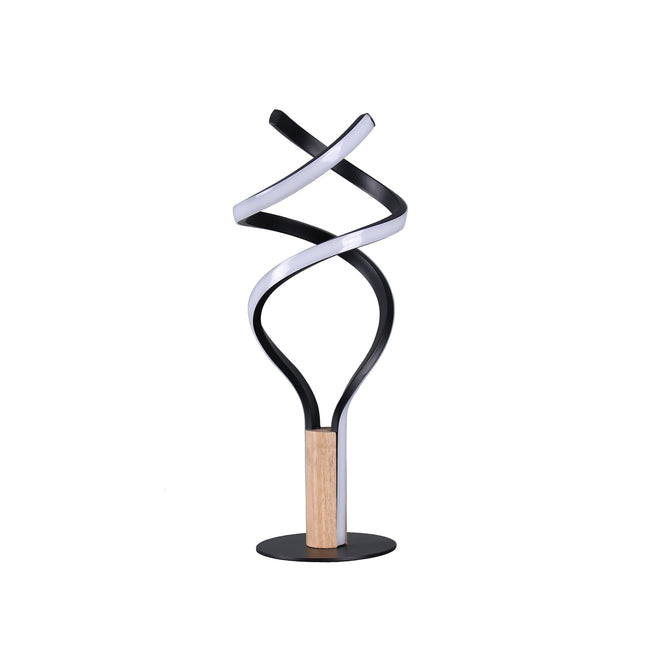 Estelle LED Table Lamp Modern Wave Design with Dimmable Light.