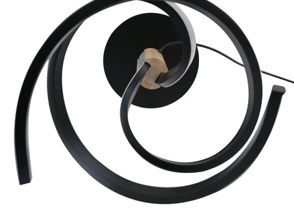 Estelle LED Table Lamp Modern Wave Design with Dimmable Light.
