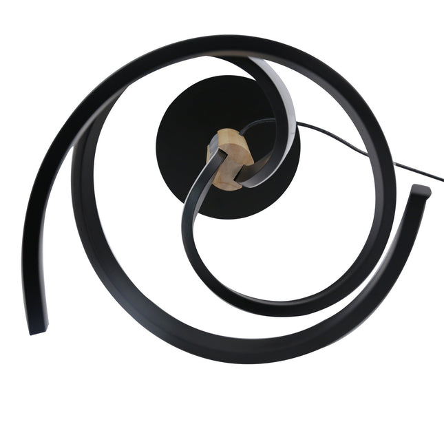 Estelle LED Table Lamp Modern Wave Design with Dimmable Light.
