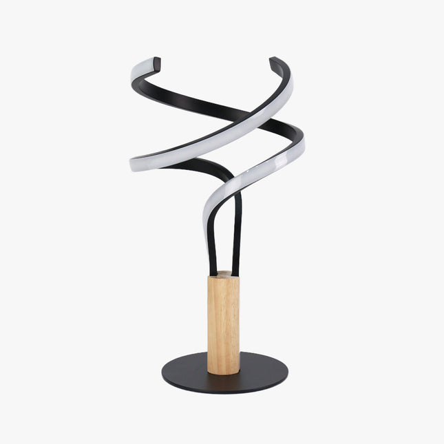 Estelle LED Table Lamp Modern Wave Design with Dimmable Light.
