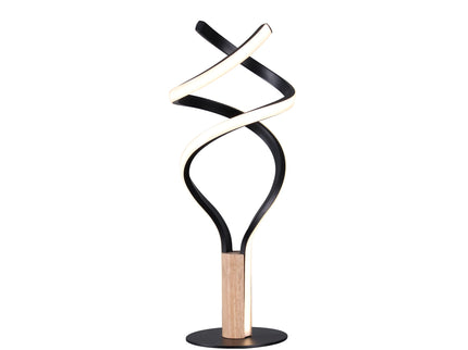 Estelle LED Table Lamp Modern Wave Design with Dimmable Light.