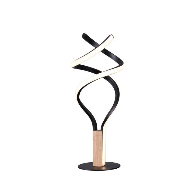 Estelle LED Table Lamp Modern Wave Design with Dimmable Light.