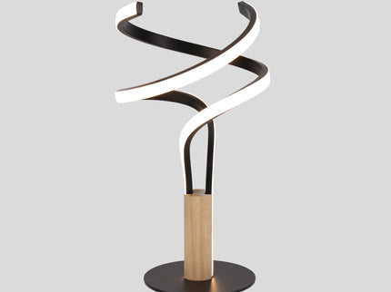 Estelle LED Table Lamp Modern Wave Design with Dimmable Light.