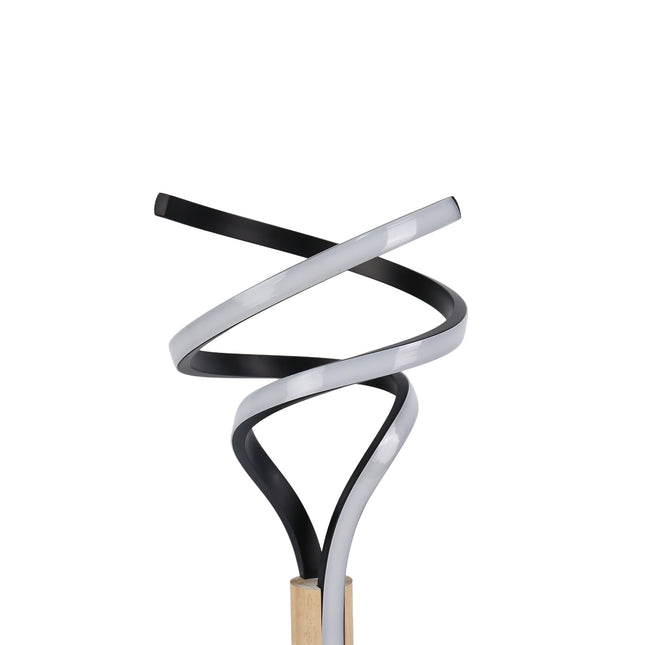 Estelle LED Table Lamp Modern Wave Design with Dimmable Light.