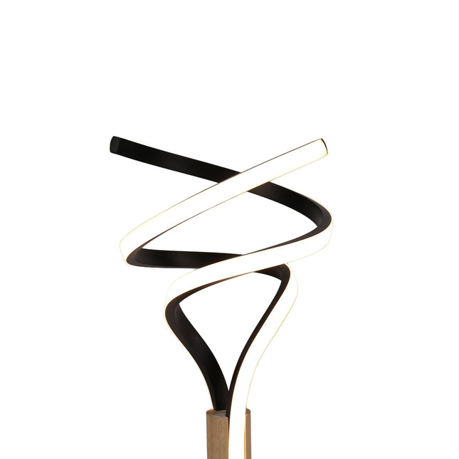 Estelle LED Table Lamp Modern Wave Design with Dimmable Light.