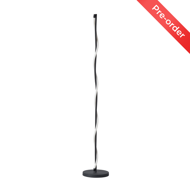 Rio Dimmable LED Floor Lamp Black for Modern and Stylish Lighting.