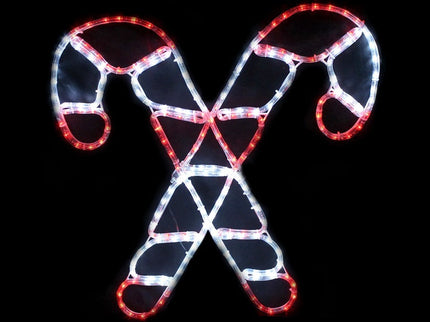 LED Christmas Candy Cane Motif 60cm Red & White