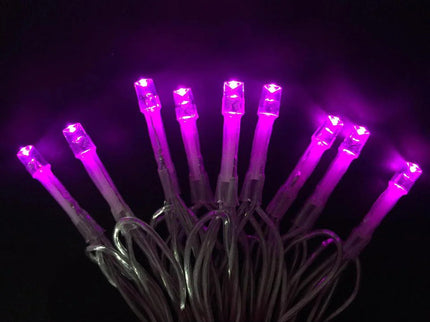 PINK 50 LED Fairy Lights Battery Operated