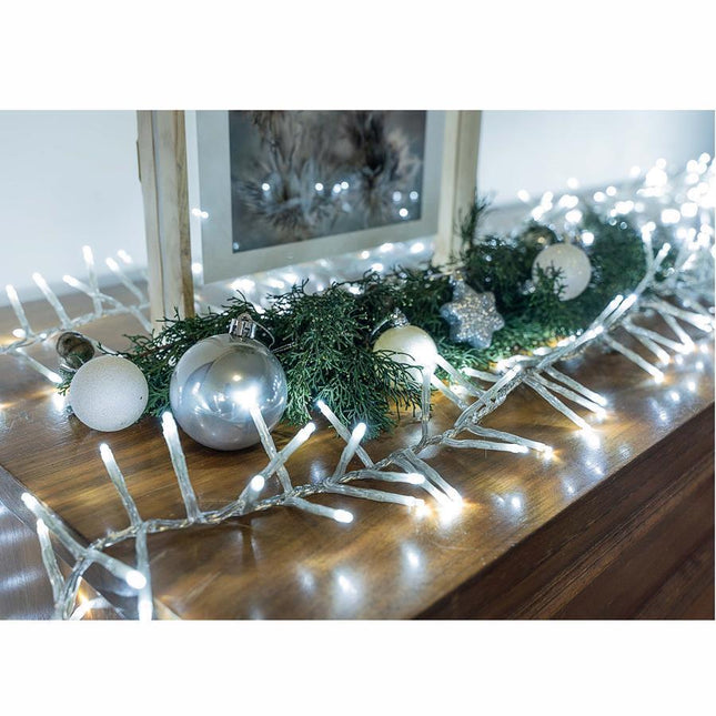 720 COOL WHITE Led Cluster Fairy Lights ‚Äì 9m