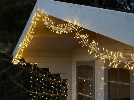 720 WARM WHITE Cluster Fairy Lights 9m