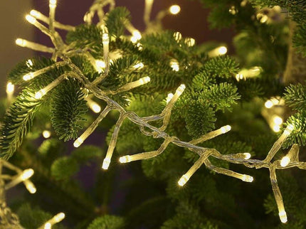 720 WARM WHITE Cluster Fairy Lights 9m