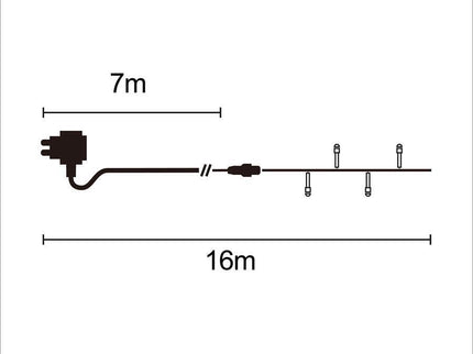 720 WARM WHITE Cluster Fairy Lights 9m