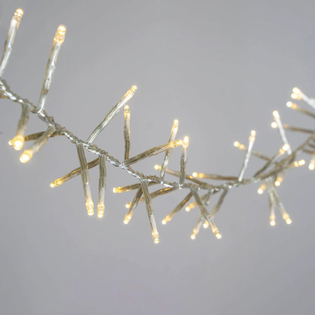 720 WARM WHITE Cluster Fairy Lights 9m