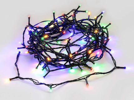 100 Multicolour Led Fairy Light Chain 4.95m