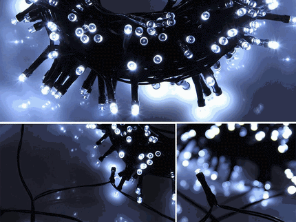 100 Cool White Led Fairy Light Chain 4.95m