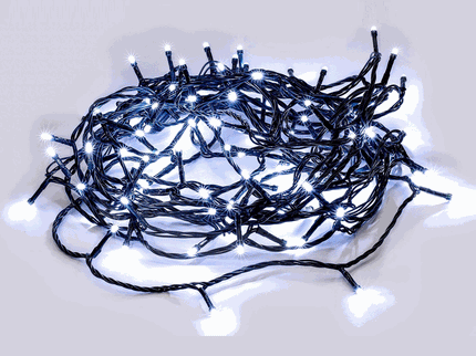 100 Cool White Led Fairy Light Chain 4.95m