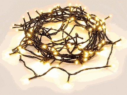 100 Warm White Led Fairy Light Chain 4.95m