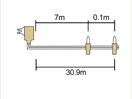 240 MULTICOLOUR Led Fairy Light Chain 16.8m