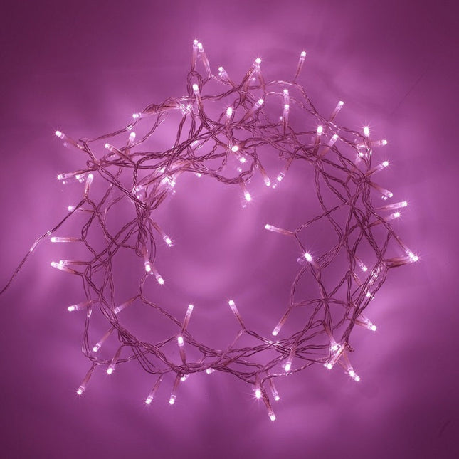240 PINK Led Fairy Light Chain 16.8m