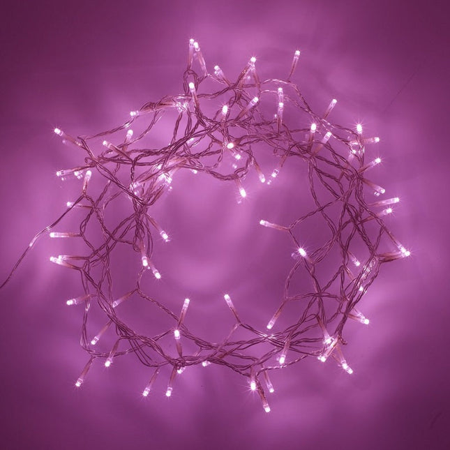 240 PINK Led Fairy Light Chain 16.8m