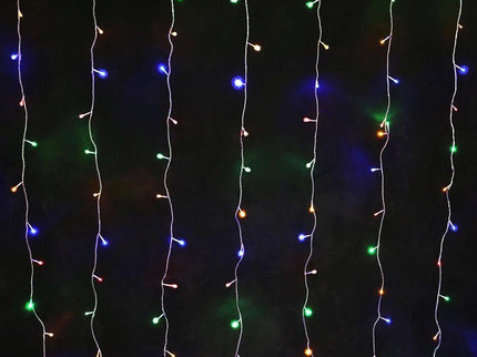 160 Multicolour LED Curtain Light 2mx2m Extendable