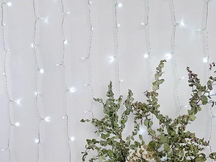 160 COOL WHITE Led Curtain Light 2Mx2M Extendable