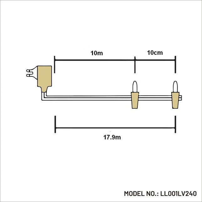 80 Led  Fairy Lights 7.9m WARM WHITE
