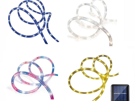 10m WARM WHITE SOLAR Led Christmas Rope Light