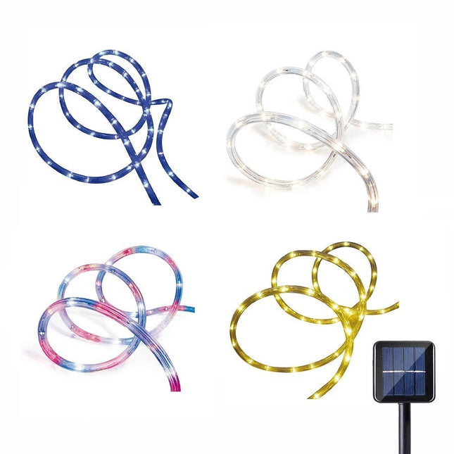 10m WARM WHITE SOLAR Led Christmas Rope Light