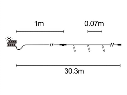 SOLAR 420 Fairy Lights White 29.3m