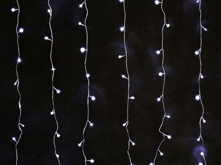 160 COOL WHITE Led SOLAR Curtain Light 2Mx2M