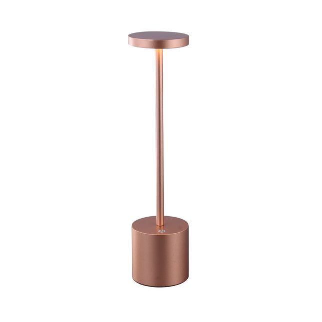 Portable LED Bar Table Lamp Copper Black Silver Modern Touch Light.