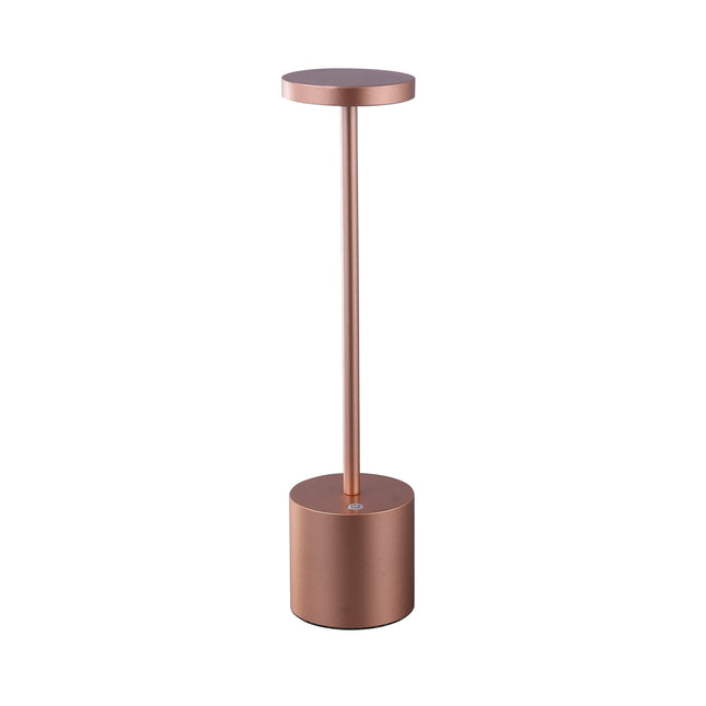 Portable LED Bar Table Lamp Copper Black Silver Modern Touch Light.