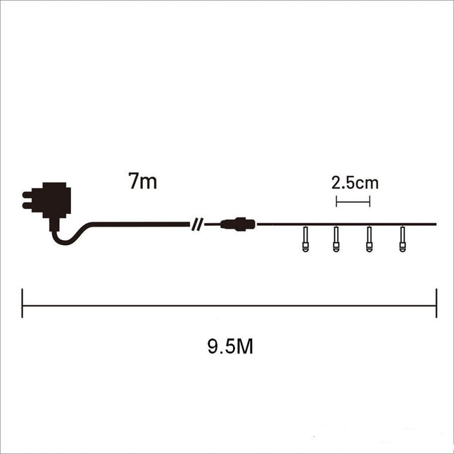 1000 MULTICOLOUR Digital Fairy Light 25m