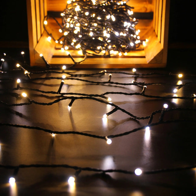 420 Dual Colour LED Fairy Lights Warm White / Cool White