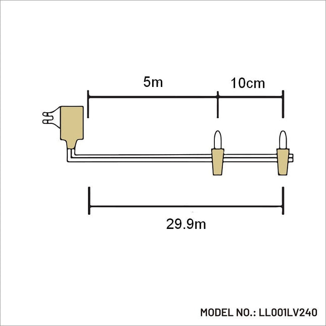 420 Dual Colour LED Fairy Lights
