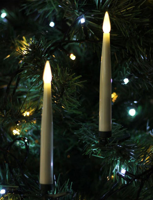 16 LED Wireless Taper Candles Warm White