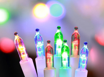 300 Mini Dual Colour LED Fairy Lights Warm White And Multicolour