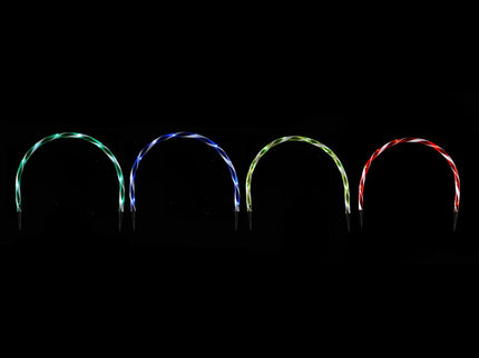 4 Arch Pathway Multicolour Candy Cane Lights